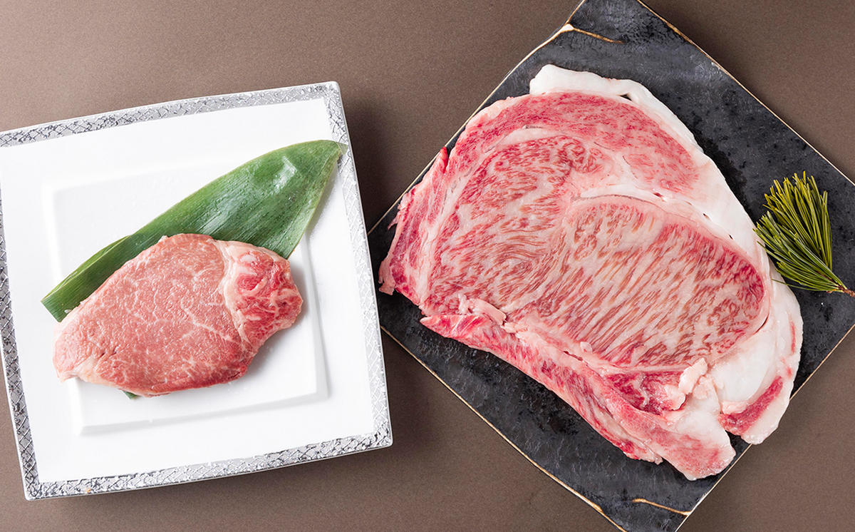 北海道産 黒毛和牛 みついし牛 A5  サーロイン＆ヒレステーキ 約400g 2枚 (各1枚) フィレ ヘレ 