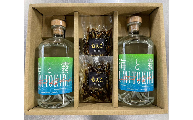 【岐阜県海津市】姉妹都市交流記念焼酎「海と霧」2本セット お酒 酒 アルコール もろこ佃煮 佃煮