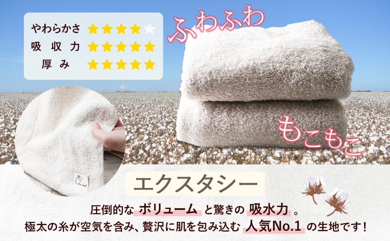 エアーかおる エクスタシーフルセット バスタオル プレゼント ギフト 贈り物 エアーかおる 吸水力 ふわふわ もこもこ ボリューム  柔らか 赤ちゃん 吸水性 敏感肌 洗顔 内祝い コットン 御礼 お礼 日用品 軽量 綿100% 浅野撚糸 送料無料 岐阜県 安八町