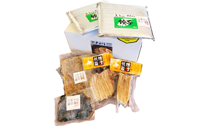 富良野のうま味凝縮！ぎょうざ＆おつまみセット【富良野とみ川】(ぎょうざ チャーシュー 山わさび 醤油漬け 行者 にんにく 醤油 漬け つまみ セット 詰め合わせ 北の国から ドラマ 北海道 富良野市 ふらの)