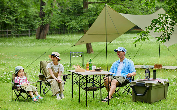 キャンプチェア ハイタイプ CC-HIGH カーキ アイリスオーヤマ 10,000円台おすすめ返礼品 雑貨 日用品 椅子 イス 