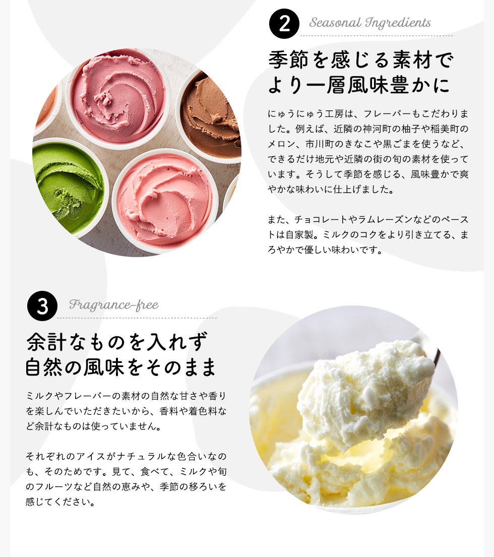 兵庫県市川町のふるさと納税 【旬のフレーバーをお届け】アイスクリーム詰め合わせ（10個）012AE01N.／アイス スイーツ デザート 牛乳アイス ミルク にゅうにゅう工房 冷凍 セット 冷菓