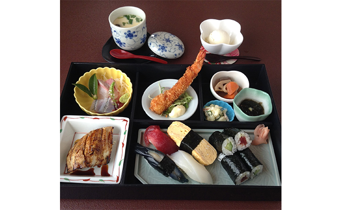 寿し処あおきや　お食事券（50000円分） チケット お寿司 お刺身 焼きあなご バリアフリー イス席 個室 セット 