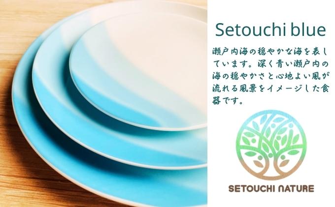 【 小豆島 】 オリーブ食器 4点セット ◆ 瀬戸内 ブルー ◆ 陶器 食器 お皿 マグカップ キッチン 雑貨 青 贈り物 ギフト おしゃれ 香川 香川県 土庄 土庄町