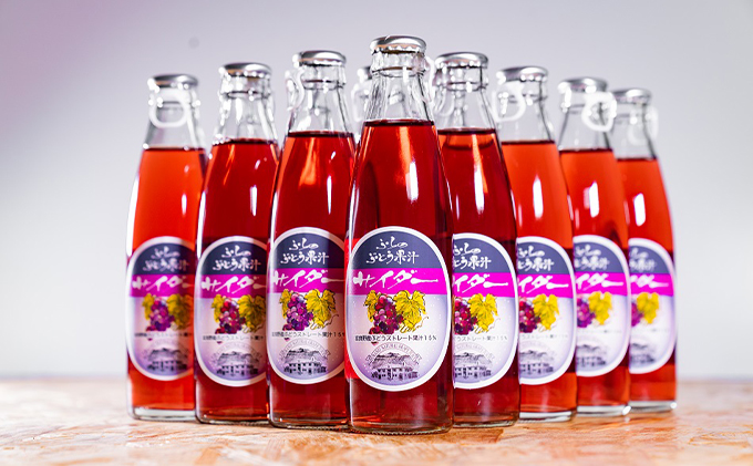 ふらのぶどう果汁サイダー 200ml×12本セット (サイダー ジュース 果汁 ぶどう 飲み物 ノンアルコール 北海道 送料無料 道産 富良野市 ふらの)
