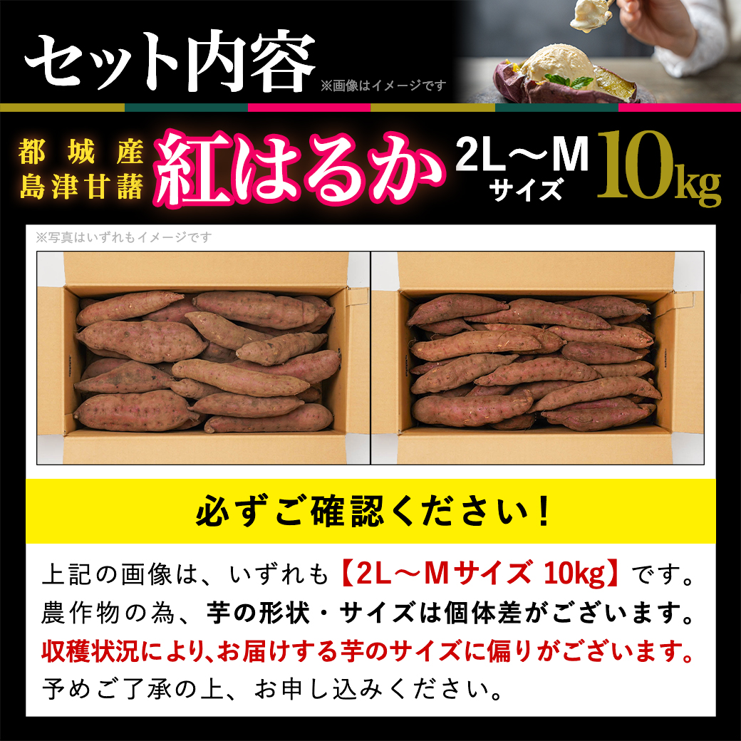 宮崎県都城市のふるさと納税 島津甘藷　熟成紅はるか 10kg(2L～M)_AA-A701
