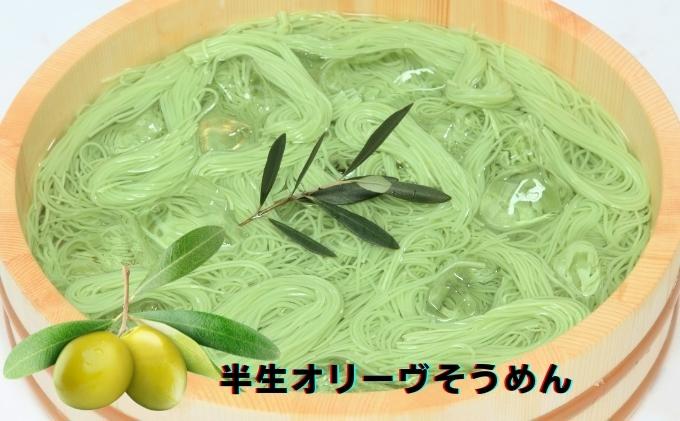 【 小豆島 】オリーヴの森 半生オリーヴそうめんと瀬戸内レモン香る 贅沢だしつゆセット 半生 そうめん 素麺 麺 麺類 レモン 檸檬 爽やか オリーブ だしつゆ ヘルシー 健康 国産 香川 香川県 土庄 土庄町