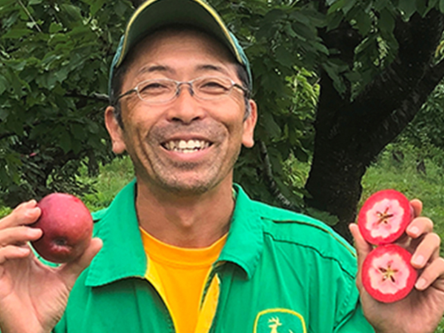 風丸農場 赤いりんごのジュース 無添加 青森県産 180ml×8本セット 飲料類 果汁飲料 千雪 りんごジュース 
