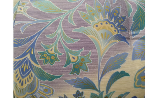 極上もめん綿入り敷布団 みやび柄 1枚 (青)【CW97W】