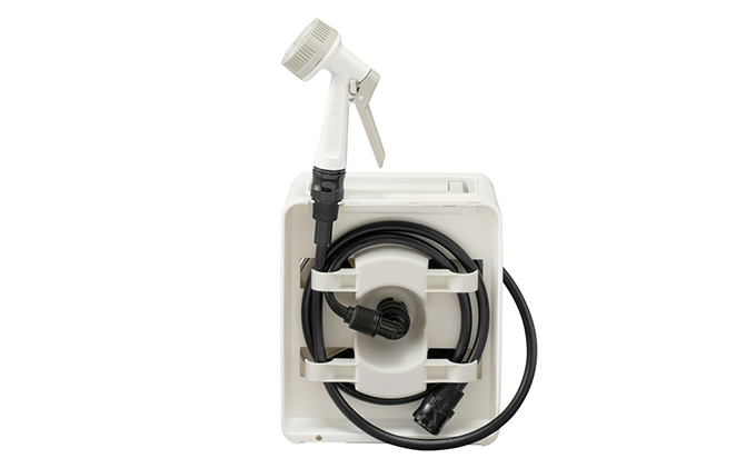 フルカバーコンパクトホースリール10m FCH-10M ホワイト アイリスオーヤマ 雑貨 日用品 庭 洗車 水やり 外 ベランダ 園芸用品 白 10,000円台おすすめ返礼品 