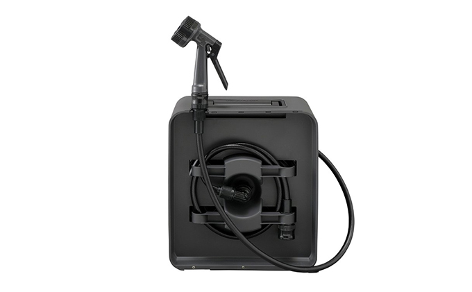 フルカバーコンパクトホースリール20m FCH-20M ダークグレー アイリスオーヤマ 雑貨 日用品 庭 洗車 水やり 外 ベランダ 園芸用品 