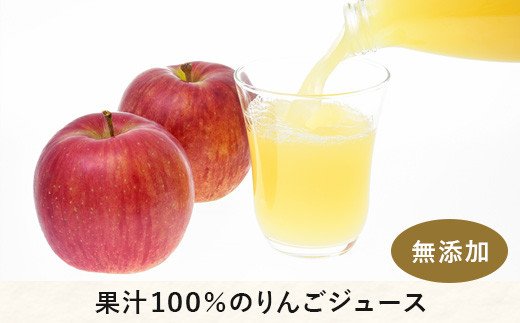 長野県飯綱町のふるさと納税 りんごジュース 2種セット ( 紅玉 ブレンド & シナノゴールド ) 1000ml × 各 3本 無添加 (株) マッシュアンドフルーツ 沖縄県への配送不可  信州の環境にやさしい農産物認証50-50 減農薬栽培 長野県 飯綱町 [1295]