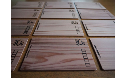 DG-5 木製はがき　3枚