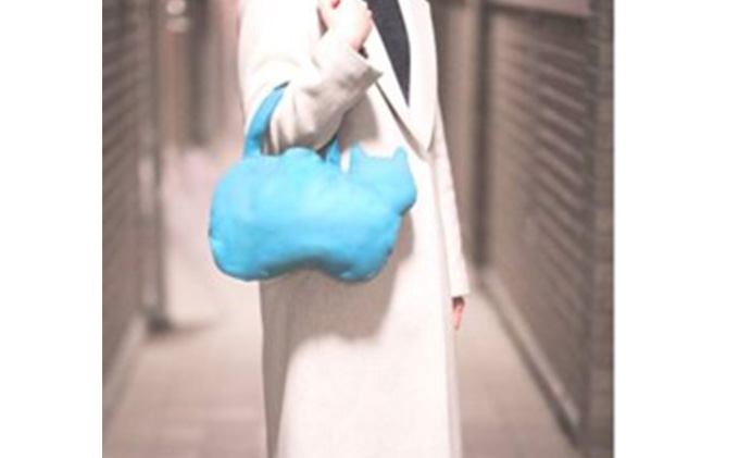 オリジナルネコ型トートバッグ＊ゴブラン織花柄ネコ ファッション かばん 猫 ねこ 普段使い お出かけ 