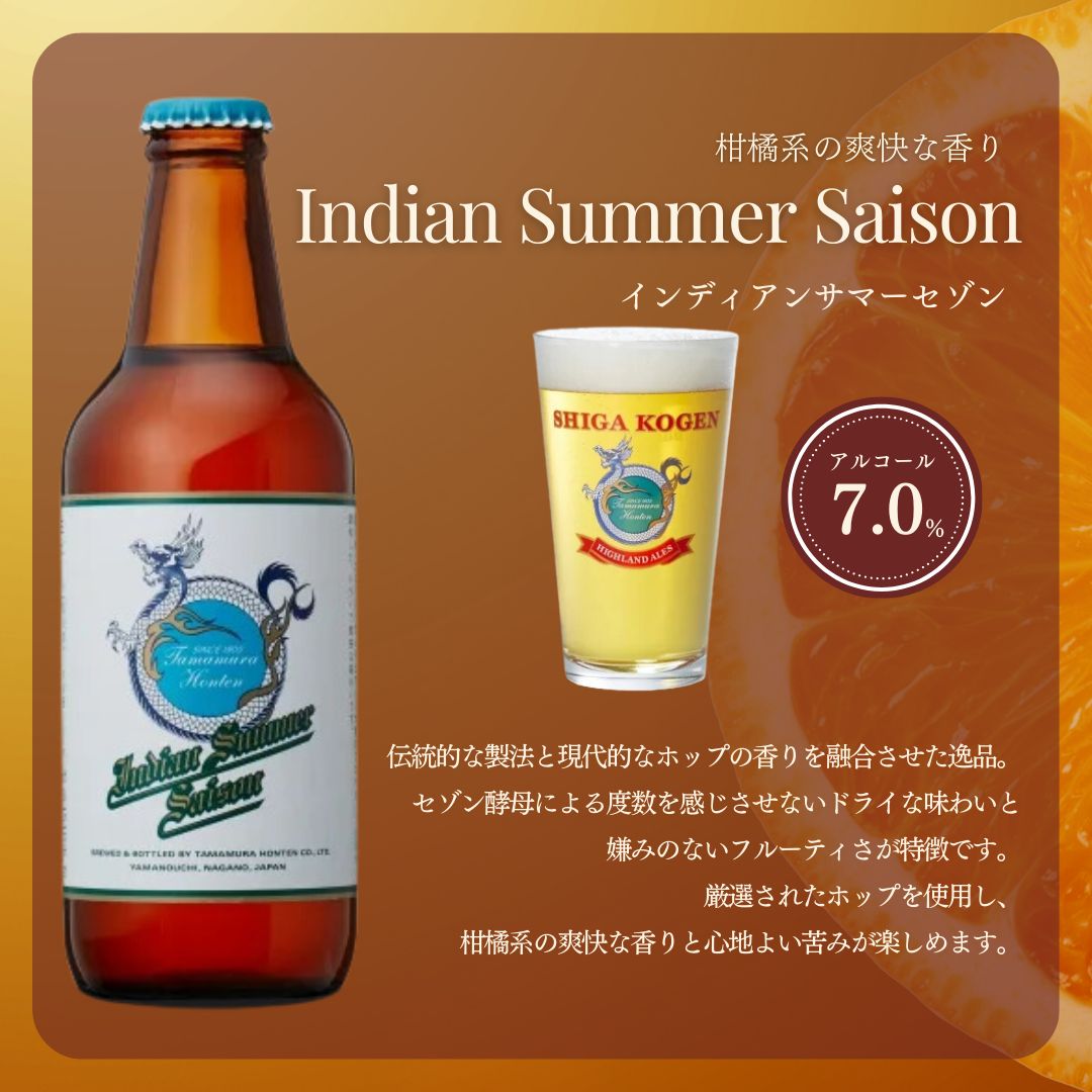 玉村本店 志賀高原ビール6本セット 【 クラフトビール 志賀高原ビール 飲み比べセット ビール 詰め合わせ セット 地ビール 飲み比べ 黒ビール IPA ipa ペールエール ギフト 酒 お酒 アルコール 飲料 志賀高原 長野県 長野 】 