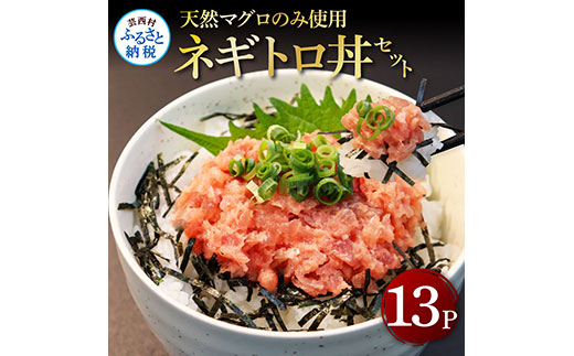 KGP031　天然マグロのタタキ丼セット 65g×13パック 高知県 返礼品 12000円 海鮮 天然 まぐろたたき まぐろ ネギトロ丼 海鮮丼 お寿司 軍艦巻き 手巻き寿司 おかず 使いやすい 便利 かんたん 冷凍 小分け 個食 一人暮らし お手軽 おいしい 赤身 13人前 どんぶり