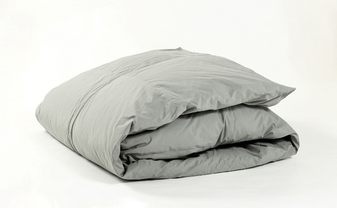 【春夏用】洗える羽毛肌掛け布団シングルダウン90％0.3kgダウンケット洗濯できる無地グレー日本製 寝具 軽量 抗菌 消臭 