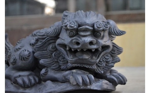 瓦職人手作り！「唐獅子(左)」の隅蓋 ※受注生産 / 奈良県平群町