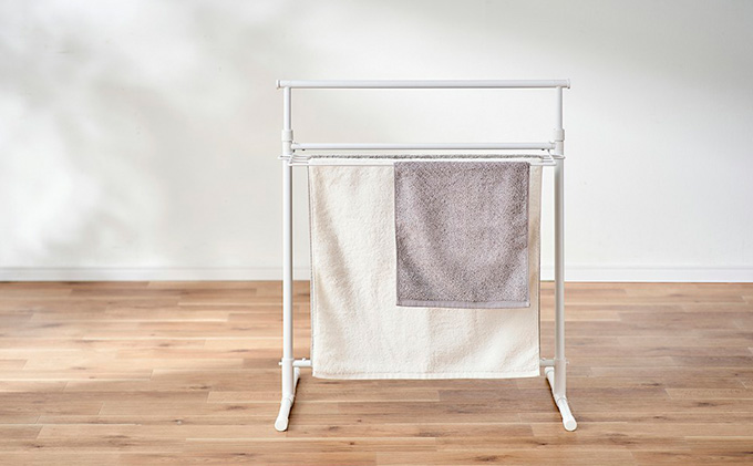 簡単組立スタイル物干し ホワイト STMH-790 アイリスオーヤマ 洗濯用品 物干しスタンド 部屋干し 室内 コンパクト 