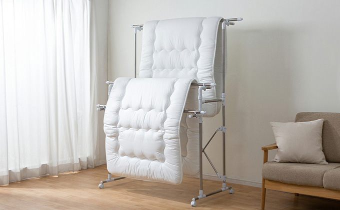 組み立て簡単たっぷり物干し H-MH1518N 物干し 室内 室内干し 組立 組み立て 簡単 伸縮竿 コンパクト収納 洗濯 部屋干し 大容量 屋外 梅雨 アイリスオーヤマ 家具 