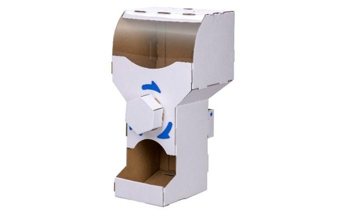 ダンボール工作　自販機　ガチャ　シューティング 玩具 おもちゃ 組み立て 子供 3点セット ガチャガチャ 段ボール 