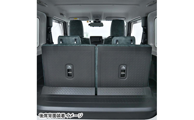 ヴィンテージレザーシートカバー（ブルー）　ジムニー（JB64/74）専用 車用品 内装 パーツ 青 工具不要 