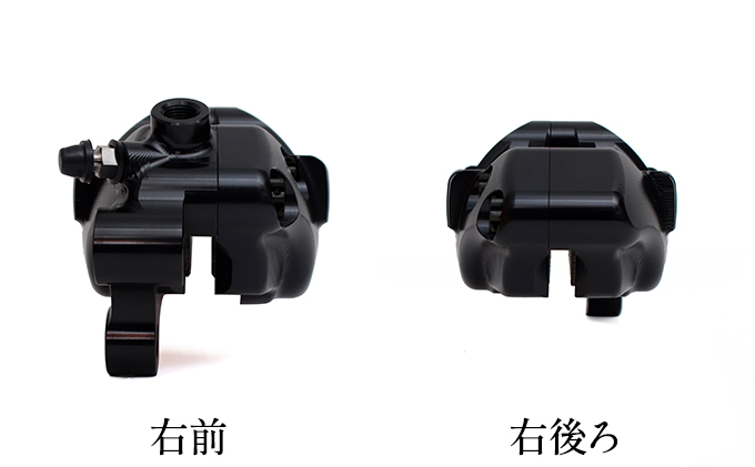 GALE SPEED エラボレート・フロント4Pキャリバー(アキシャル40mm) 右/SCMボルト仕様 ブラック バイク オートバイ パーツ 右キャリパー 