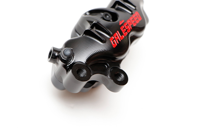 GALE SPEED エラボレート・フロント4Pキャリバー(アキシャル40mm) 左/SCMボルト仕様 ブラック バイク オートバイ パーツ 左キャリパー 