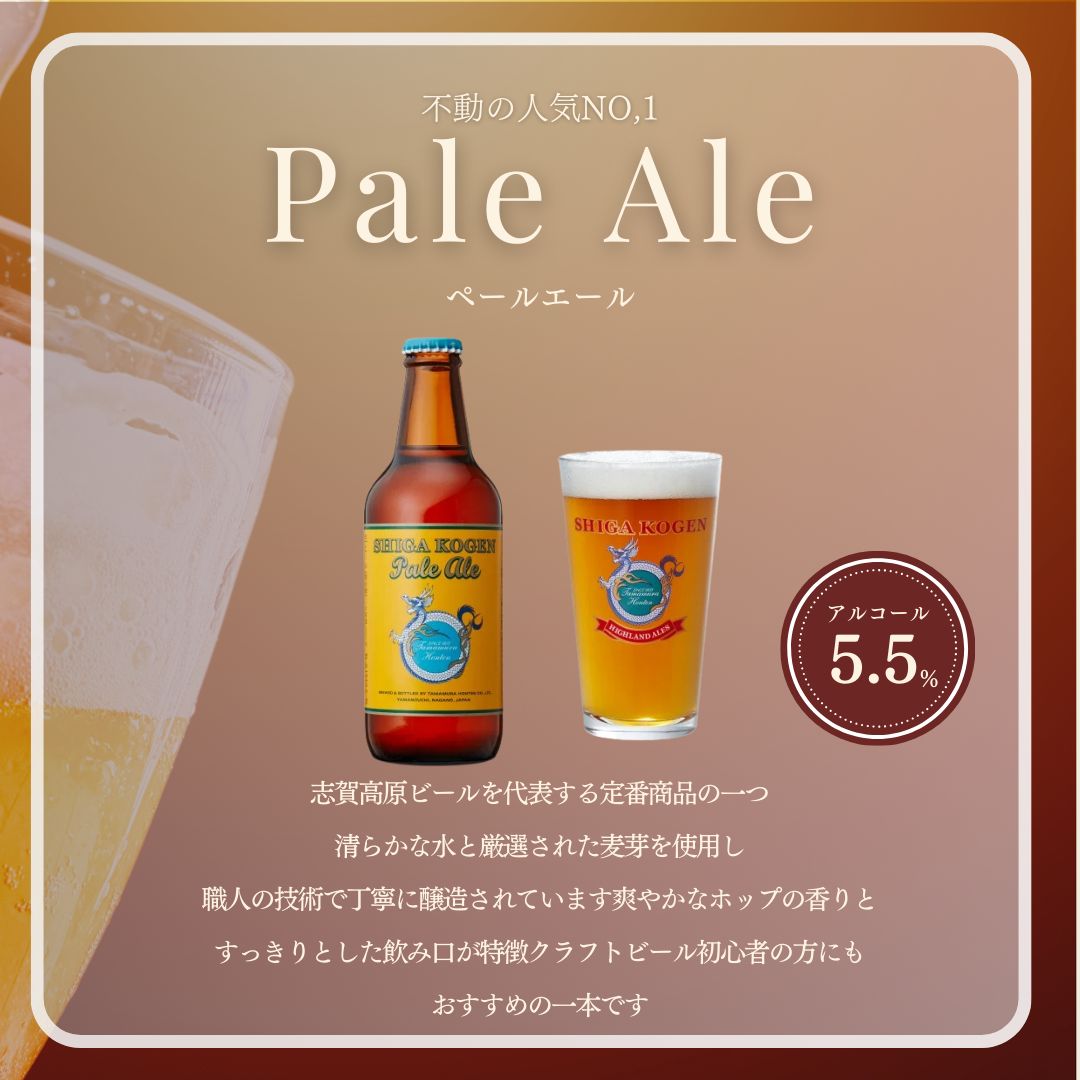 定期便 3ヶ月 志賀高原ビール24本セット 【 クラフトビール 志賀高原ビール 飲み比べセット 玉村本店 ビール 詰め合わせ セット 地ビール 飲み比べ 黒ビール IPA ipa ペールエール 酒 お酒 長野 定期 お楽しみ 3回 】 