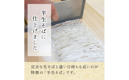 長野県飯綱町のふるさと納税 【2025年12月13日〆きり！年内発送 間に合います！】 【 年越しそば 】 半生そば 6食 セット 沖縄県への配送不可 2025年11月中旬頃から2025年12月下旬頃まで順次発送予定 ふるさと振興公社 年越し 信州 そば 蕎麦 ソバ 長野県 飯綱町 [0295]