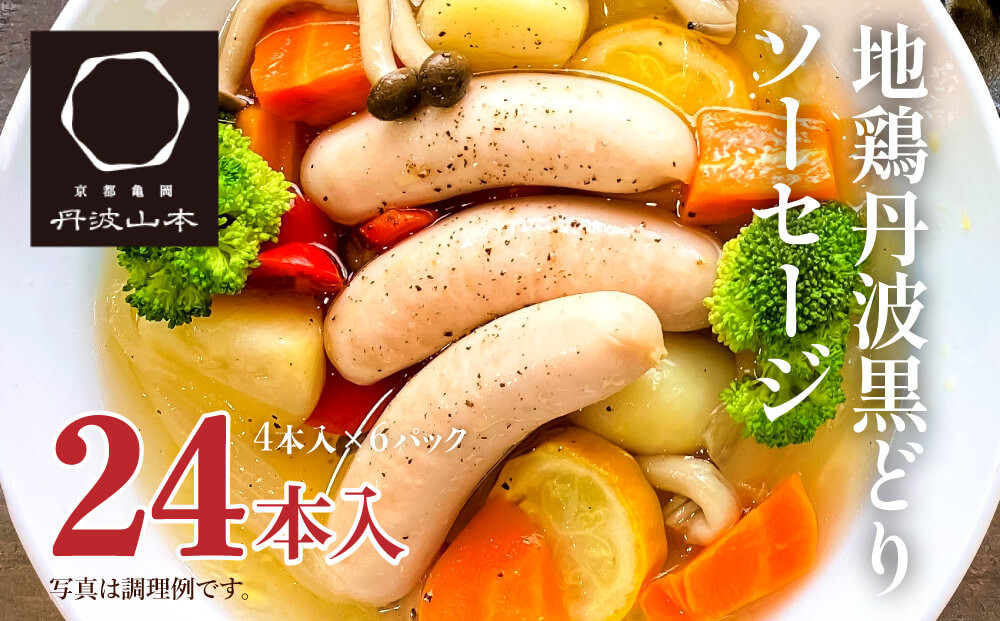 【兵庫県加西市】地鶏 丹波 黒どり ソーセージ 120g×6袋 チキンソーセージ むね ささみ 高タンパク低カロリー ダイエット 冷凍 丹波山本 あっさり ボリューム満点 BBQ キャンプ アウトドア 鍋 父の日 おすすめ ギフト