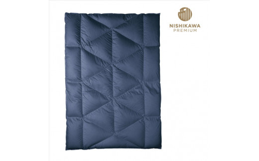 【nishikawa/西川】羽毛ふとん/ポーリッシュホワイトグースダウン95％/シングル/配色ブルー【P269W】