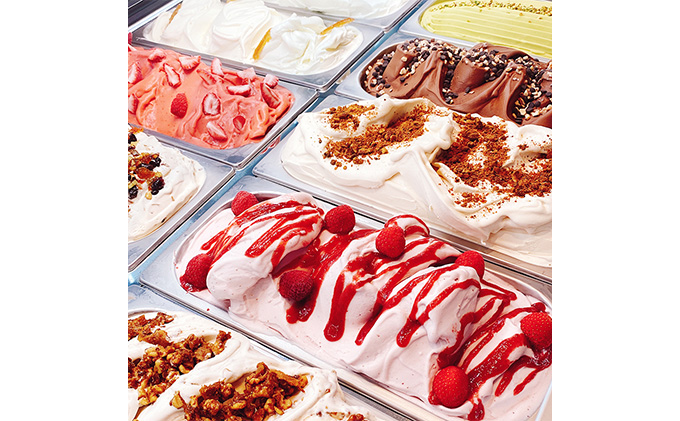 瀬戸内のしぼりたて牛乳使用 こだわりジェラート6個 スイーツ 岡山県産 里庄町産 ミルク レモン 苺ミルク 塩キャラメル バニラ チョコチップ アーモンド 詰め合わせ セット 