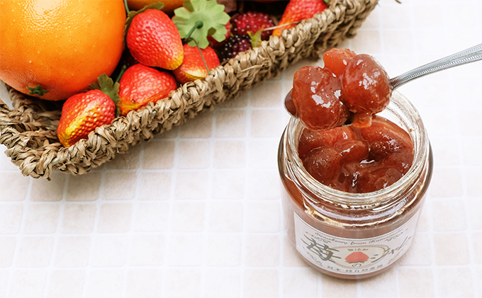 桃のジャム（2本）と苺のジャム（1本）のセット ピーチ ストロベリー 超減農薬 無肥料栽培 洗双糖 レモン 砂糖控えめ チーズ ヨーグルト かける つける 