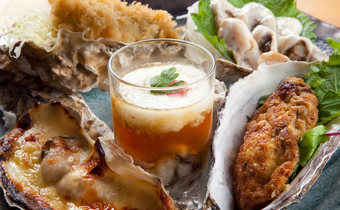 北海道厚岸のブランド牡蠣＆北海道食材贅沢コース（2名様用）お食事券 チケット まるえもん 鹿肉 牛肉 いくら 牧場 牛乳 名物料理 堪能 選べる 牡蠣料理 肉料理 