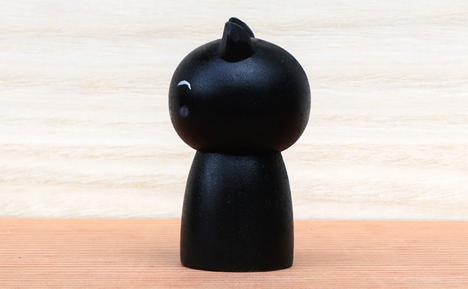 【うらにわあとりえ】にゃんこけし 1体 ねこ 猫 ネコ オリジナル 工芸品 手づくり 新感覚 アート 観光物産品 置き物 インテリア 