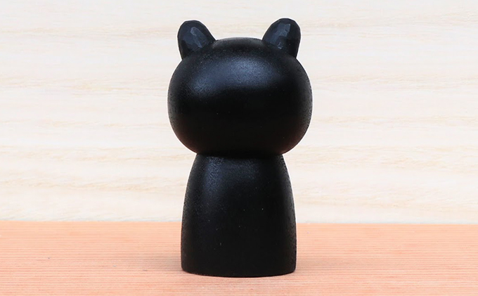 【うらにわあとりえ】にゃんこけし 1体 ねこ 猫 ネコ オリジナル 工芸品 手づくり 新感覚 アート 観光物産品 置き物 インテリア 