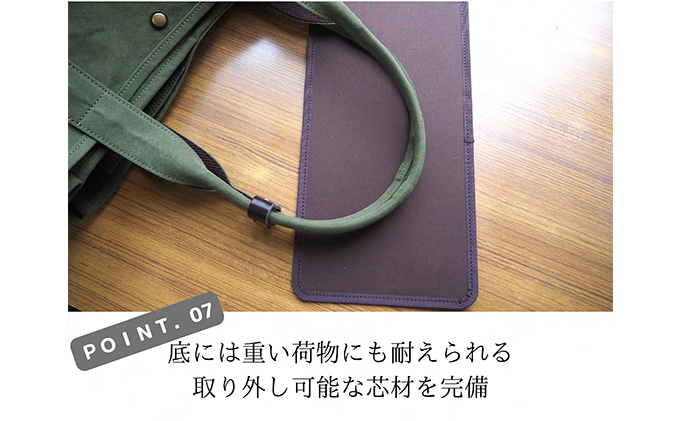 アーミーダック帆布大容量トートバッグ（L）日本製 ファッション カバン 仕切り 軽い 丈夫 仕事 プライベート ママ パパ 収納力 マザーズバッグ 