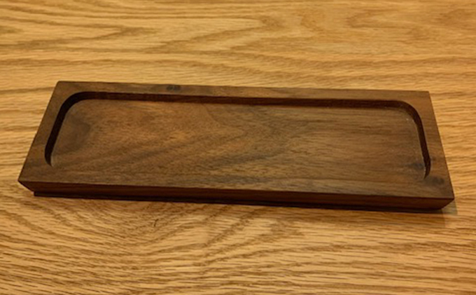 LINDO Towel Tray タオルトレイ 雑貨 食卓 テーブル アイテム 工房 自然 素材 トレー製品 ウォールナット 無垢材 職人 手作業 安心 おしぼり 台拭き ペン 置き トレー 