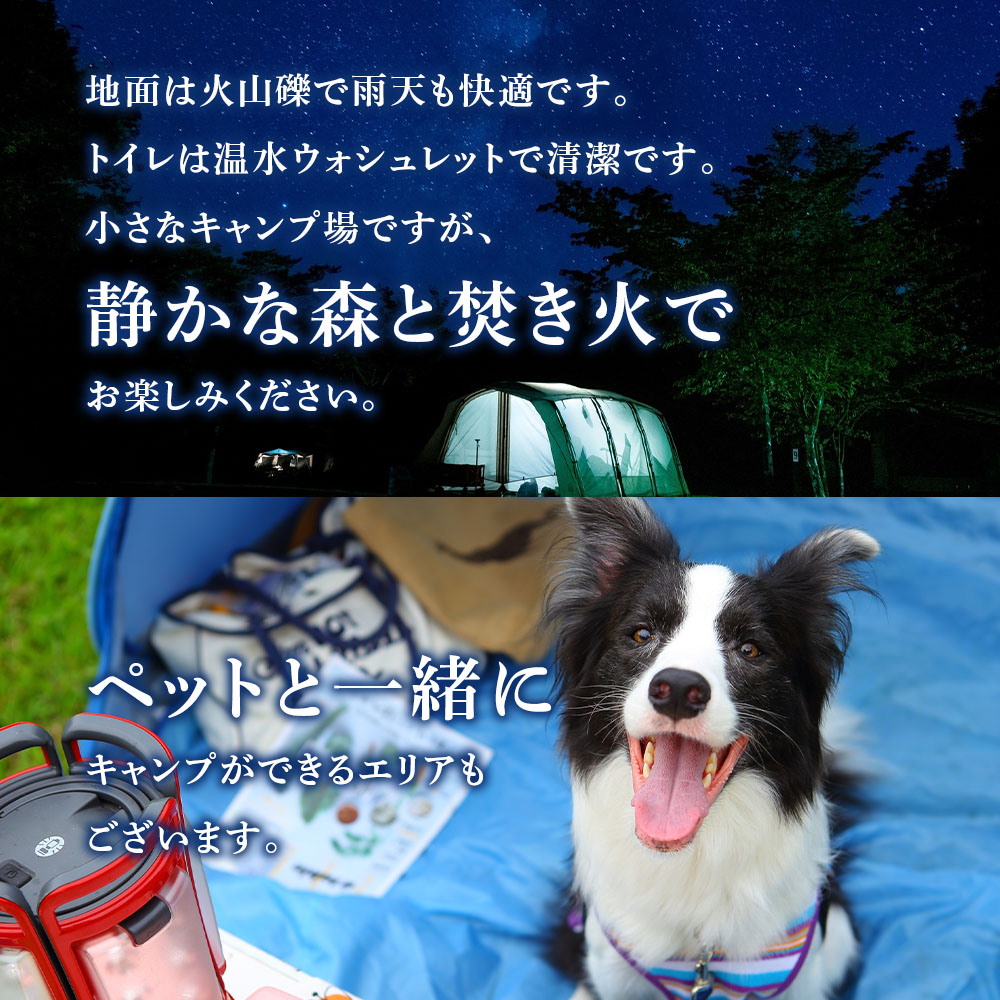 北海道白老町のふるさと納税 キャンプ場 利用補助券 ブウベツの森 北海道 白老町 （8000円分）
