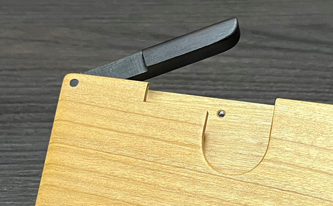 木 の 名刺入れ （桜/黒檀） bolly木工房 木材 ビジネスシーン 工芸品 雑貨 日用品 