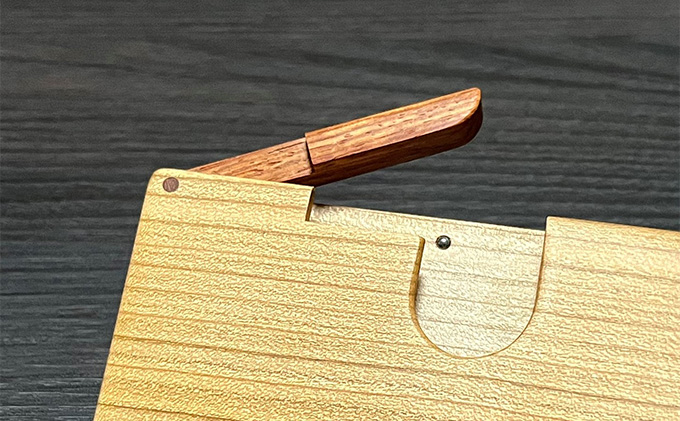 木 の 名刺入れ （桜/カリン） bolly木工房 木材 ビジネスシーン 工芸品 雑貨 日用品 