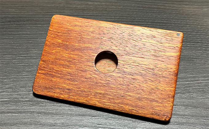 木 の 名刺入れ （カリン/パープルハート） bolly木工房 木材 ビジネスシーン 工芸品 雑貨 日用品 