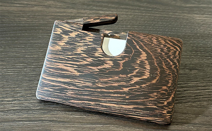 木 の 名刺入れ （ウエンジ/ウエンジ） bolly木工房 木材 ビジネスシーン 工芸品 雑貨 日用品 