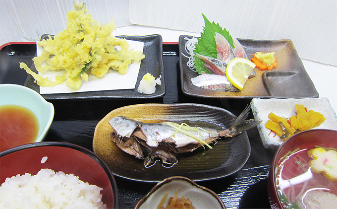 漁師料理の店　ばんやのお食事券（ペア） お食事券 チケット ばんや ペア イワシ ハマグリ なめろう 刺身 煮魚 いわしづくし定食 