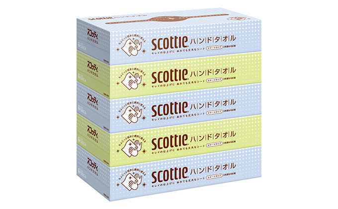 ペーパータオル キレイの仕上げ 60箱 (5箱×12パック) スコッティ ハンドタオルペーパー 手拭きペーパー 使い捨てタオル タオルペーパー 防災 災害 衛生用品 日用品 消耗品 生活用品 生活必需品 まとめ買い 宮城 宮城県 岩沼市