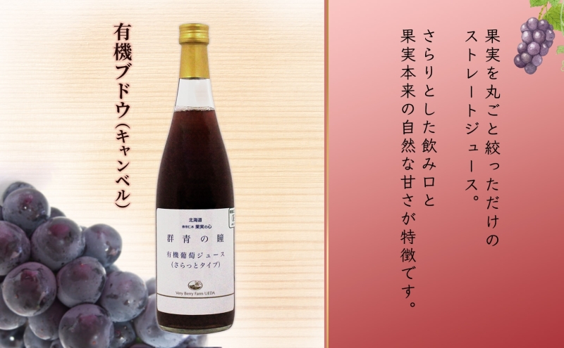 無地熨斗 ぶどうジュース 710ml 1本 キャンベルアーリー 葡萄 ブドウ 果汁 100％ お取り寄せ ギフト 新鮮 北海道 仁木町