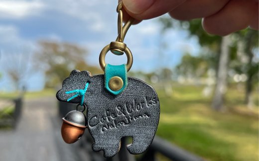 10-507 【年内配送12月15日入金まで】くまチャーム　キーホルダー(ブラック) within2025