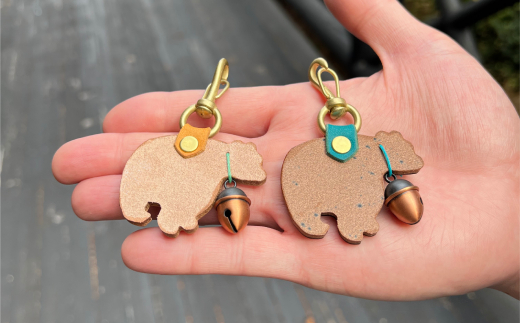 10-508 【年内配送12月15日入金まで】くまチャーム　キーホルダー(ナチュラル) within2025