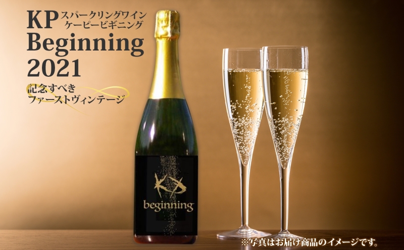 【北海道産ワイン】 限定スパークリングワイン KP”Beginning" 750ml×1本 仁木町産ナイアガラ100%使用 ワイン 白 辛口 スパークリング お酒 シャンパン 